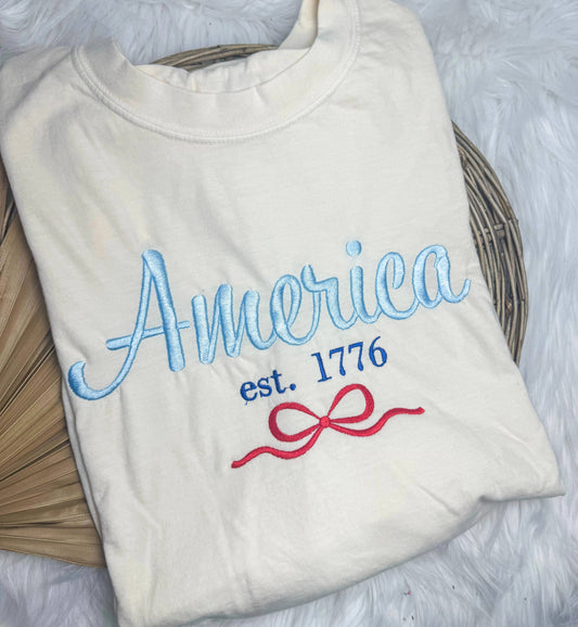 1776 America USA Patriotic 4th of July Short Sleeve: Smallmouth