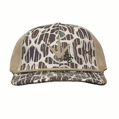 Turkey Track SB 6 Panel: Brackish/White