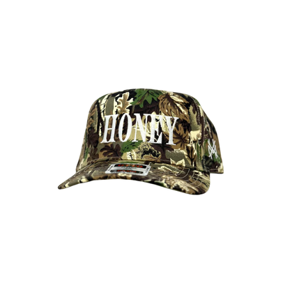 MHC HONEY Trucker Hat: Camo/ Natural Otto