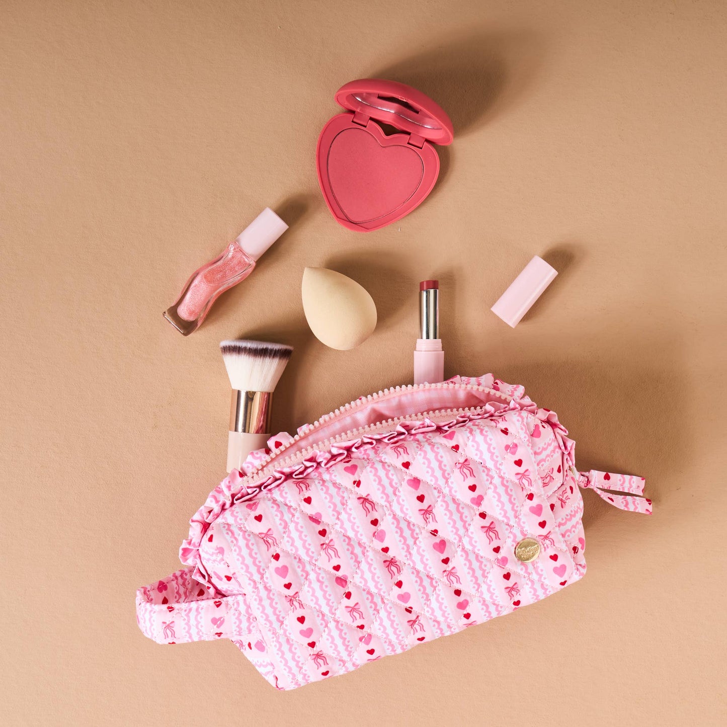 Essentials Quilted Cosmetic Pouch-Oh So Lovely