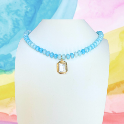 Candy Beaded Necklace: Rainbow