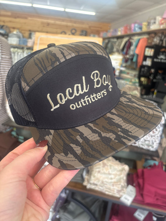 Local Boy Outfitters Simple Script 7 Panel Hat -Original Bottomland