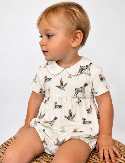 Field & Feathers Boy Collared Bubble