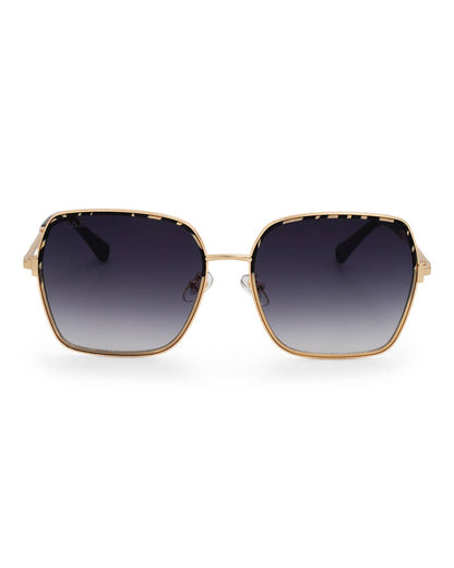 Aspen - Women's Oversized Square Frame Sunglasses: Brown