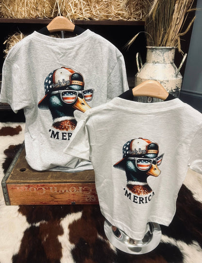 Youth 'Merica Duck Tee