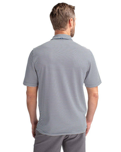 Cutter & Buck Virtue Eco Pique Stripe Recycled Mens Polo: College Purple