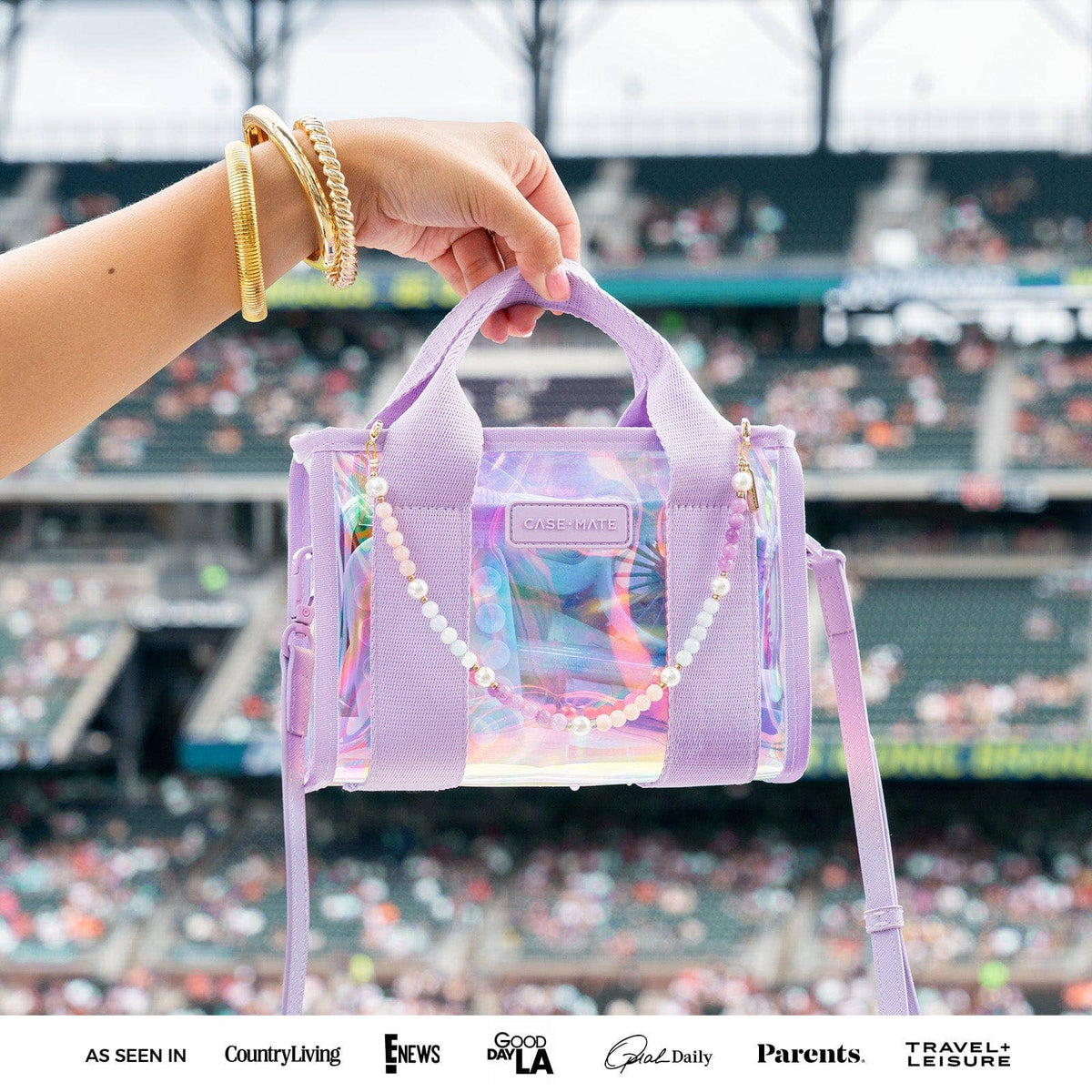 Case-Mate Clear Stadium Bag: Something Navy Twilly