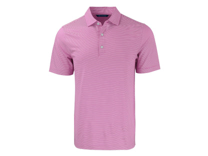 Cutter & Buck Forge Eco Double Stripe Recycled Mens Polo: Hunter/White