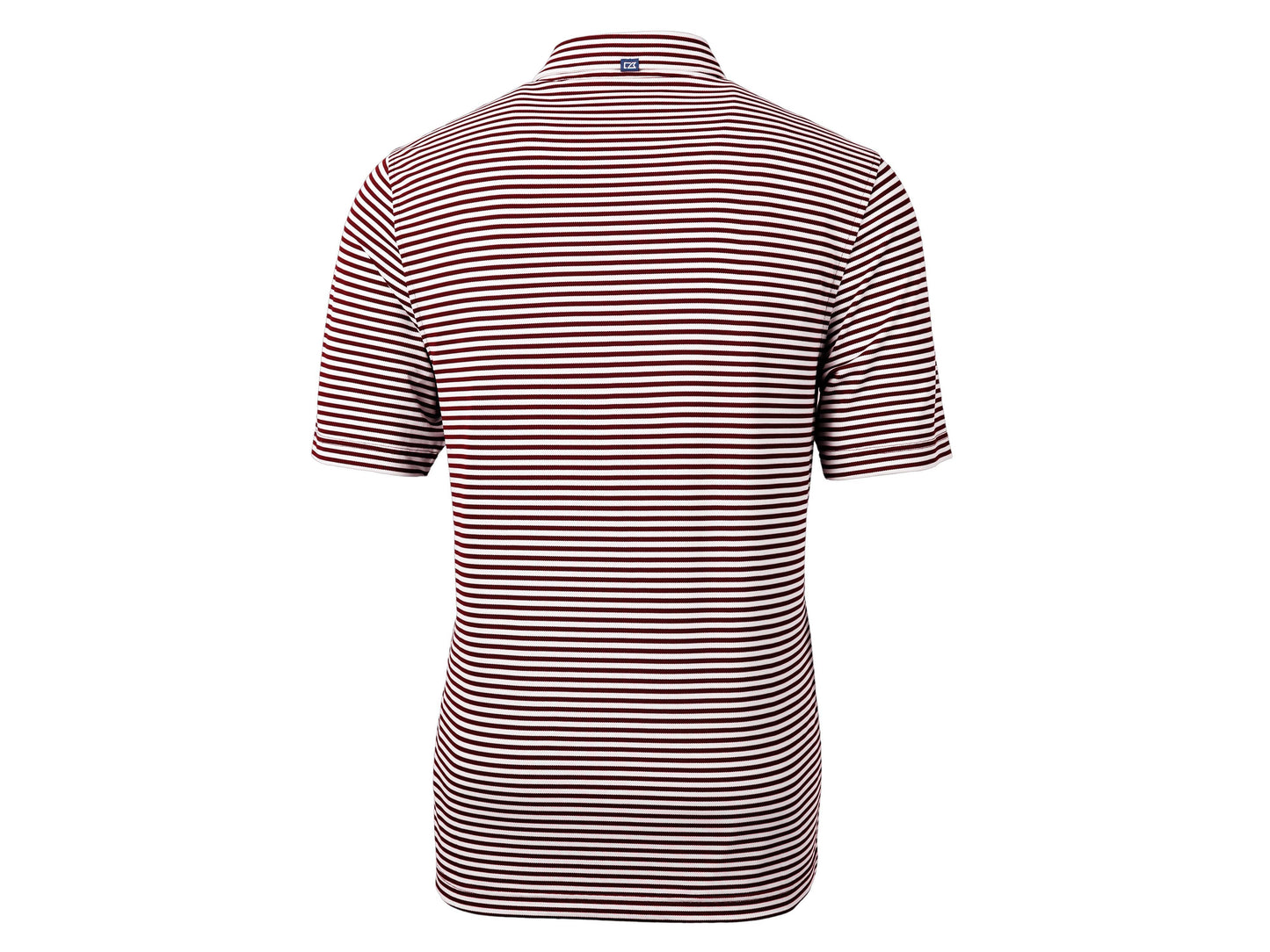 Cutter & Buck Virtue Eco Pique Stripe Recycled Mens Polo: College Purple