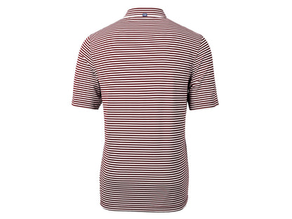 Cutter & Buck Virtue Eco Pique Stripe Recycled Mens Polo: College Purple