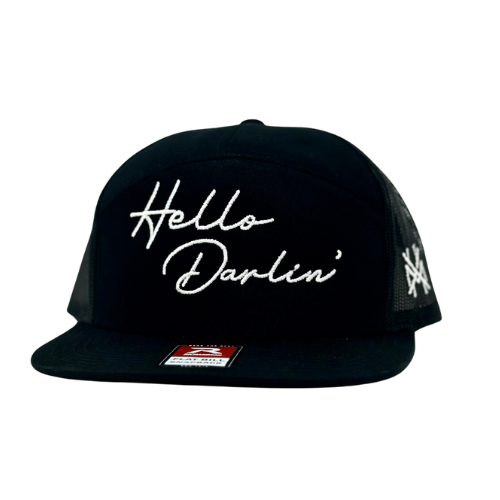 MHC Hello Darlin Trucker Hat: Mossy Oak Breakup Country/ Black Otto