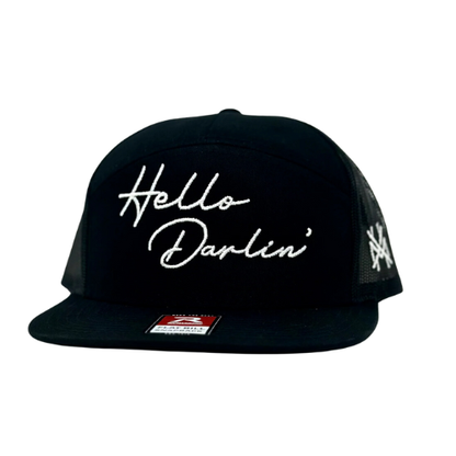 MHC Hello Darlin Trucker Hat: Mossy Oak Breakup Country/ Black Otto