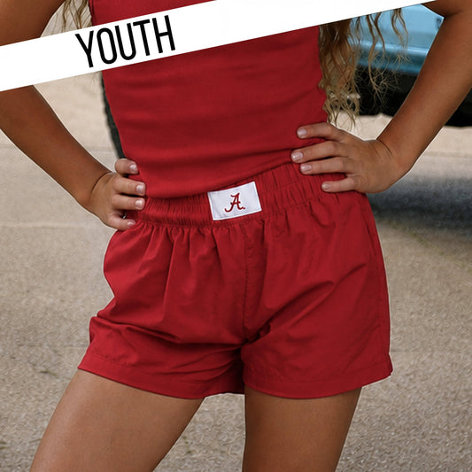 YOUTH ALABAMA SHORT - CRIMSON: CRIMSON