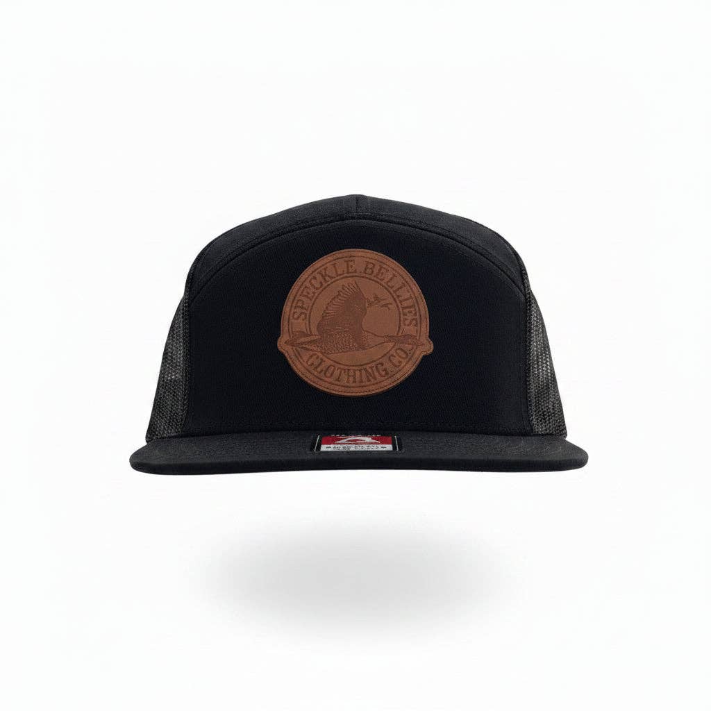 Circle Logo Large Leather Patch Flat Bill: New Bottomland
