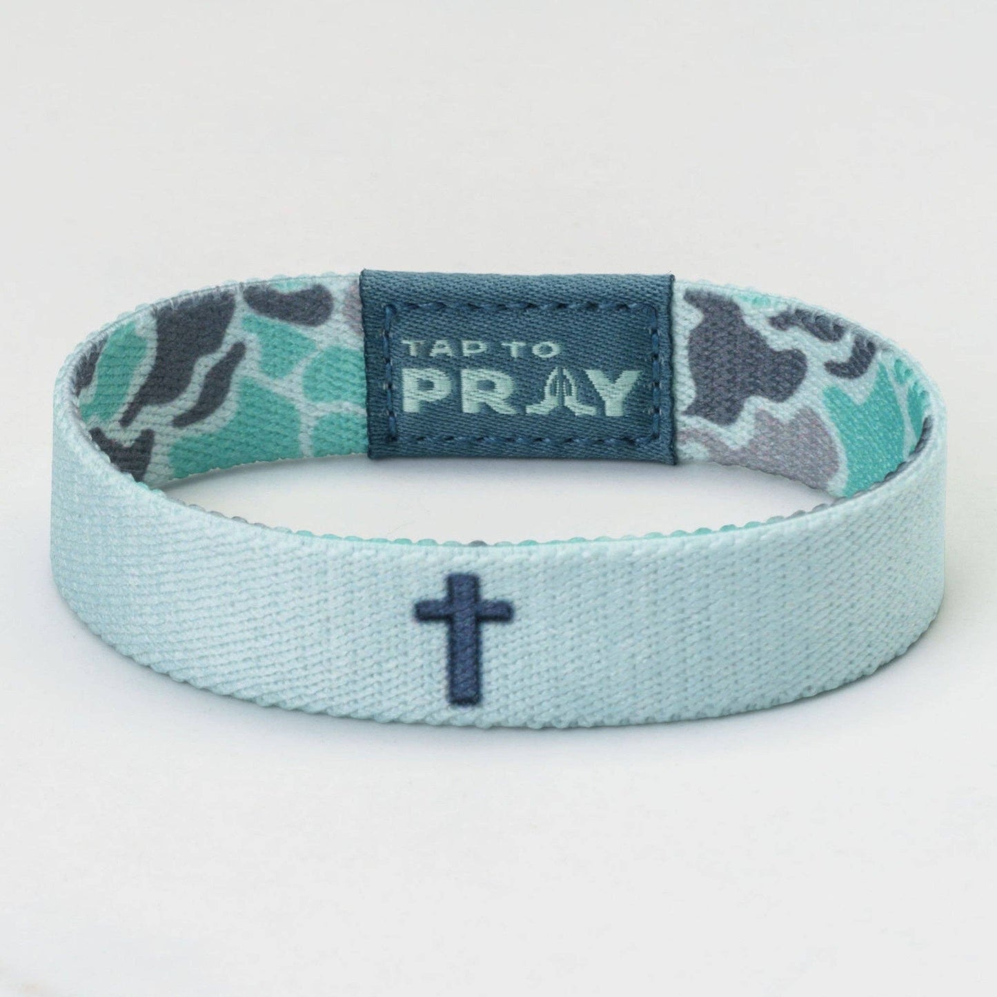 Tap To Pray® Wristband – River Rock Camo - Mint