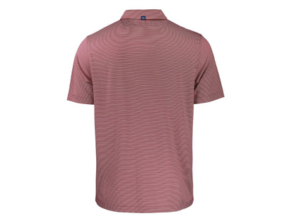 Cutter & Buck Forge Eco Double Stripe Recycled Mens Polo: Hunter/White