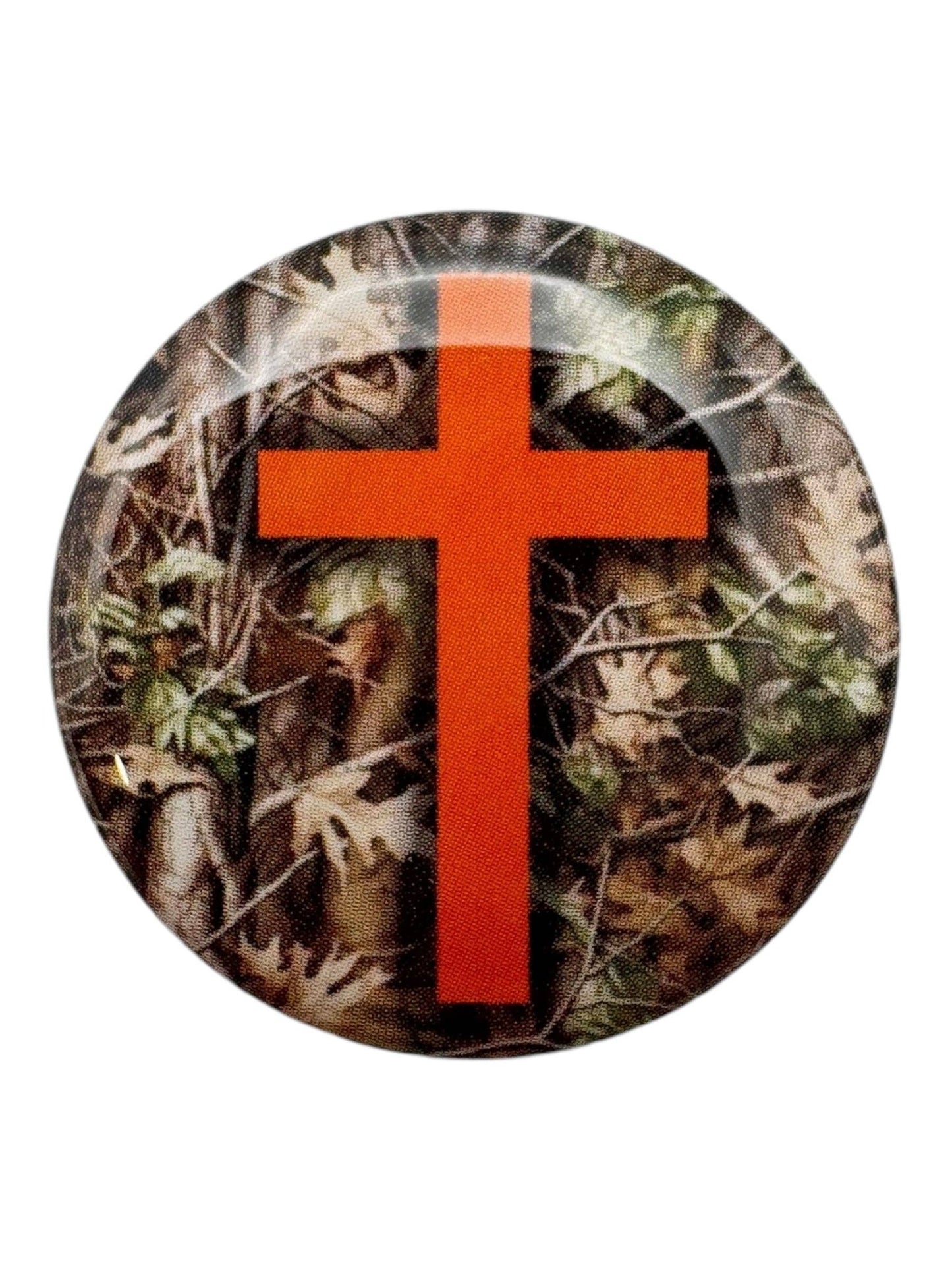 Tap To Pray™  - Prayer Tag Stickers: River Rock Camo + Cross