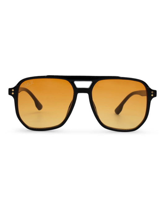 Skye - Unisex Oversized Aviator: Amber