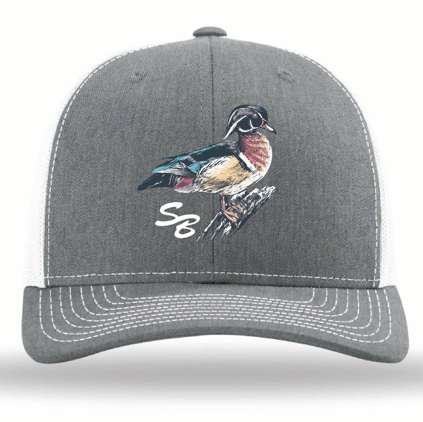 Wood Duck SB Cap: Deep Swamp Vein Camo 7 Panel
