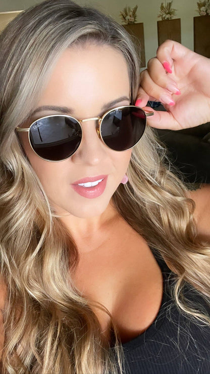 Luna - Unisex Polarized Small Round Sunglasses