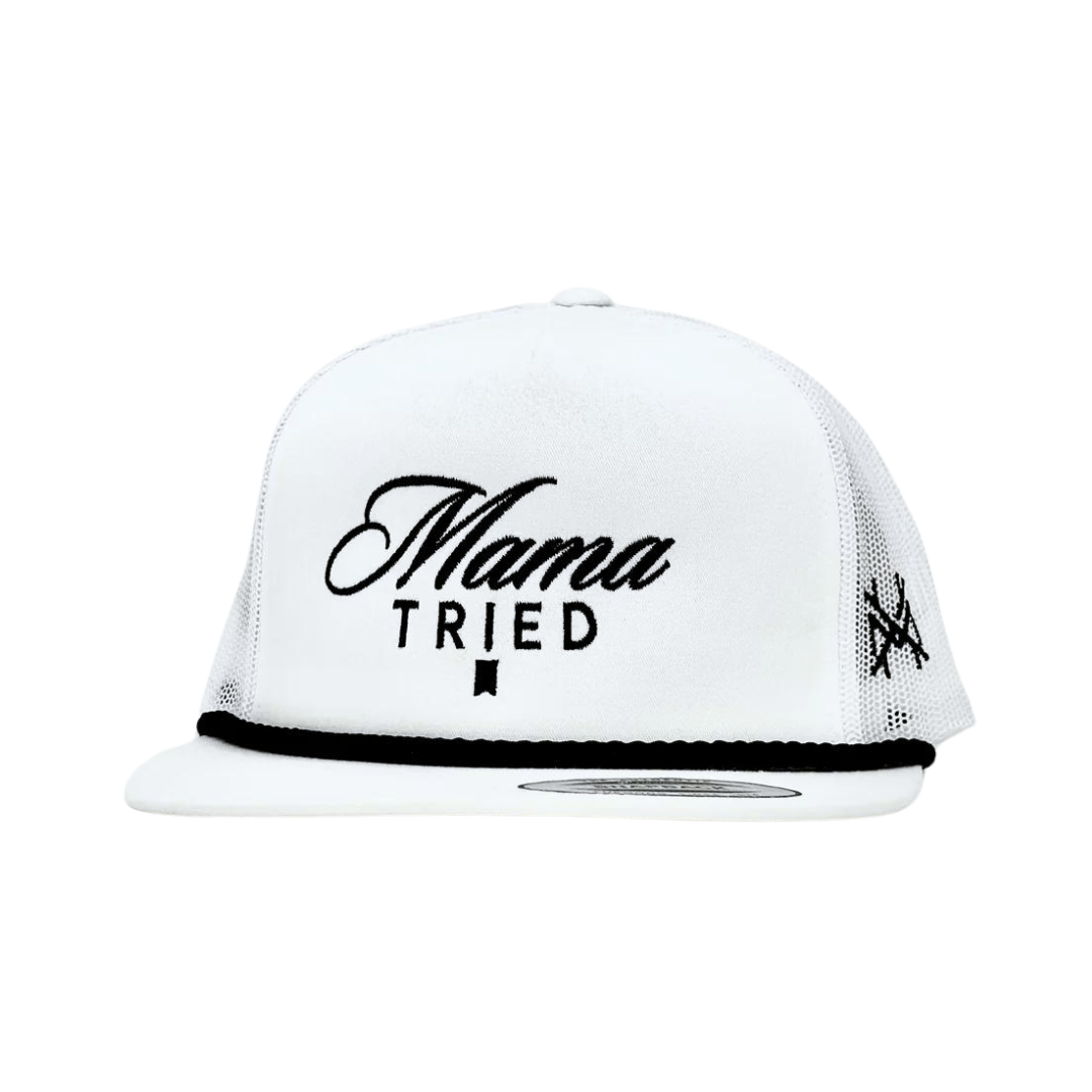 MHC Mama Tried Ultra Trucker Hat: Mossy Oak Breakup Country/Natural Otto