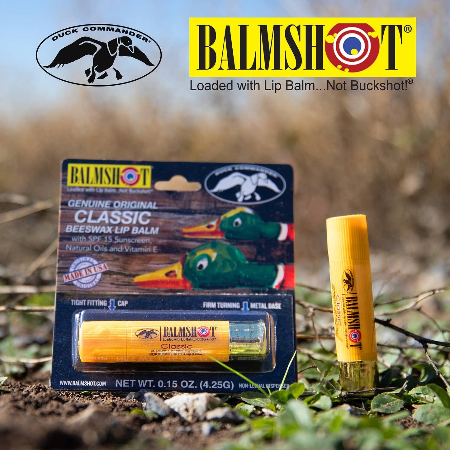 Balmshot & Duck Commander Beeswax SPF Lip Balm