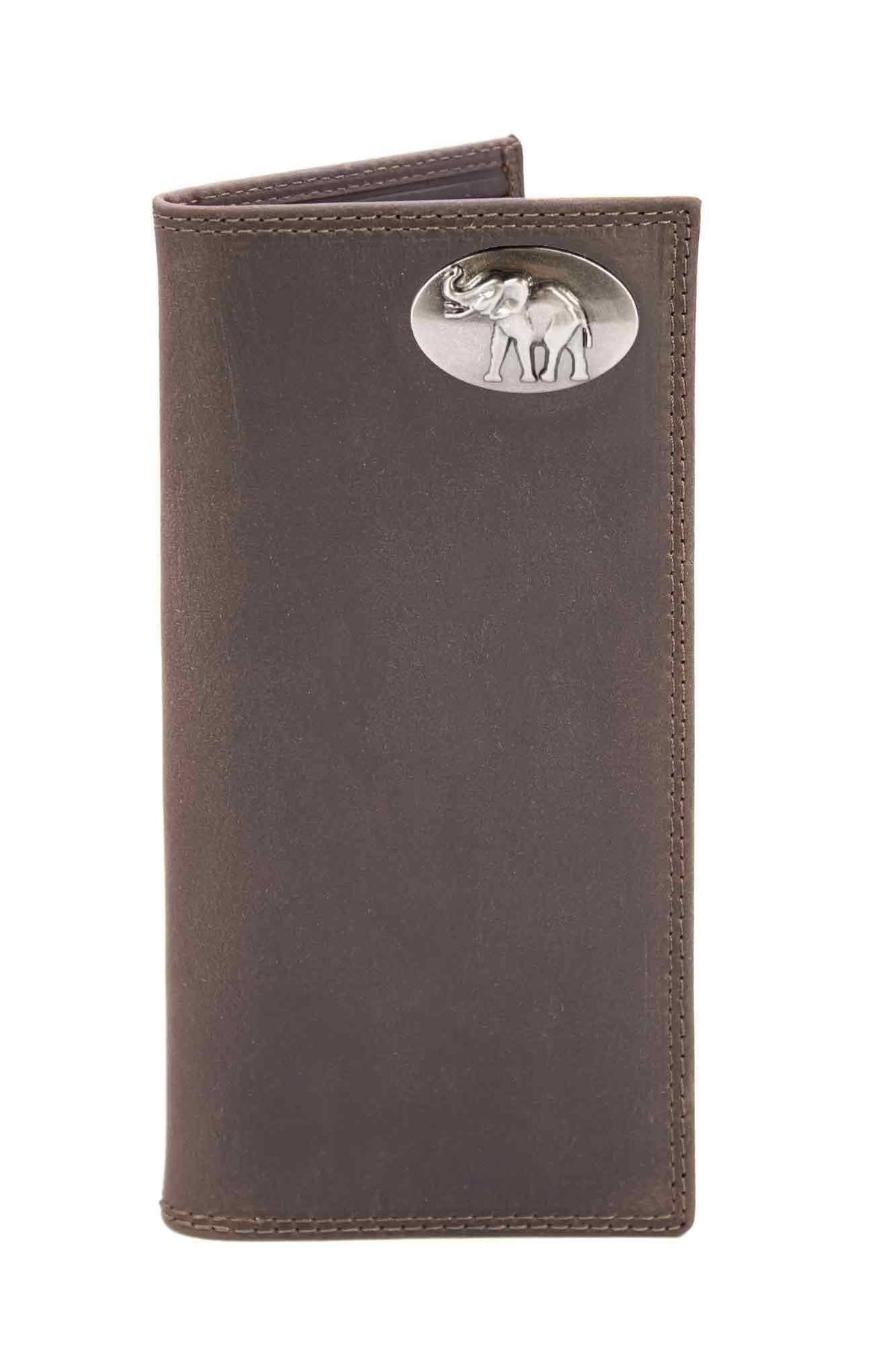Alabama Crimson Tide Collegiate Secretary Leather Wallet.: UAL Crazyhorse