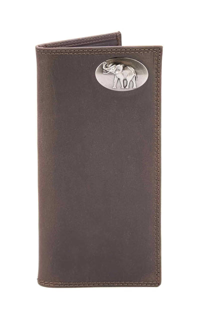 Alabama Crimson Tide Collegiate Secretary Leather Wallet.: UAL Crazyhorse