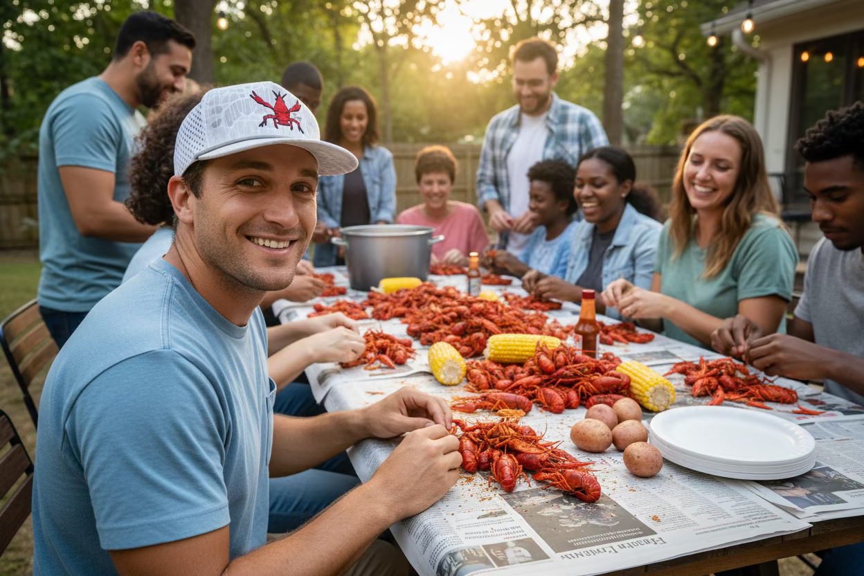 SB-Crawfish Hat: Tarpon Rope
