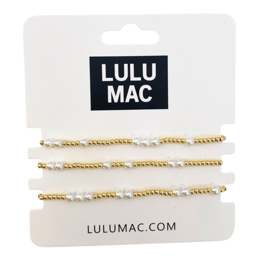 Lulu Mac Beaded Bracelet-GOLD