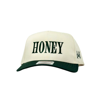 MHC HONEY Trucker Hat: Camo/ Natural Otto