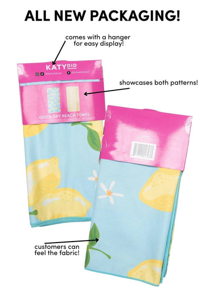 Italian Summer Wholesale Reversible Microfiber Towel: Light Blue