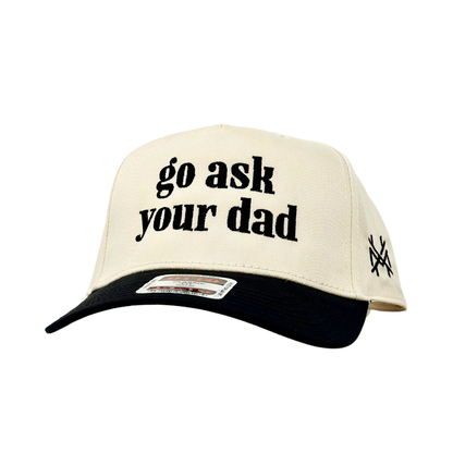 MHC Go Ask Your Dad Trucker Hat: Green/Natural Otto