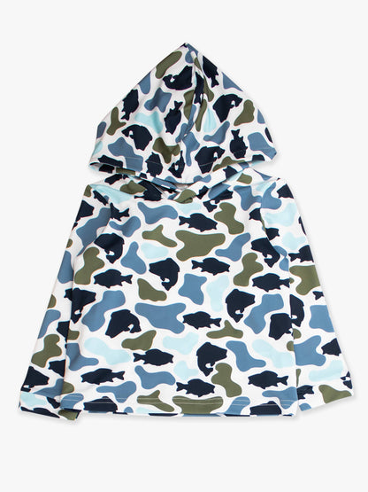 Boys Fish Camo Catch Performance Hooded Shirt
: Multi-Color