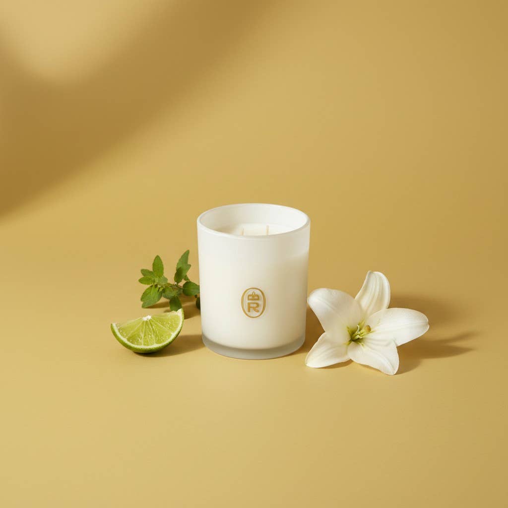14 oz Boxed Glass Candle: Orleans Tea