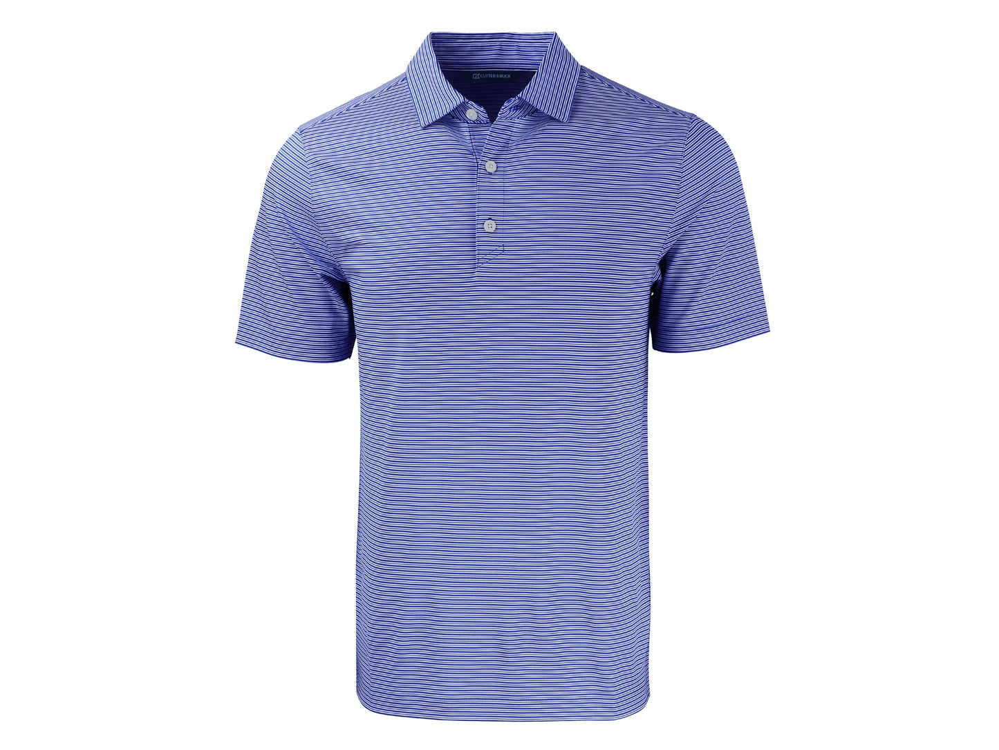 Cutter & Buck Forge Eco Double Stripe Recycled Mens Polo: Hunter/White