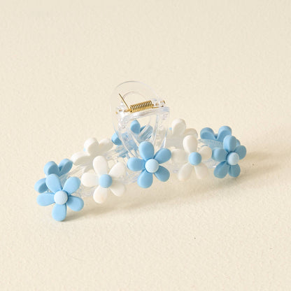 Daisy Claw Clip - Light Blue