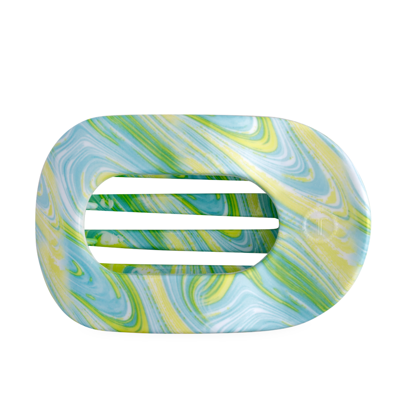 TELETIE By the Sea Shore | Large | Flat Round Hair Clip