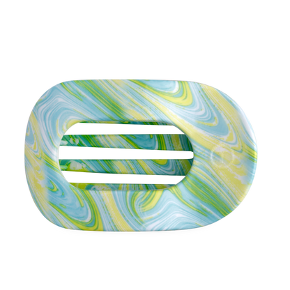 TELETIE By the Sea Shore | Large | Flat Round Hair Clip