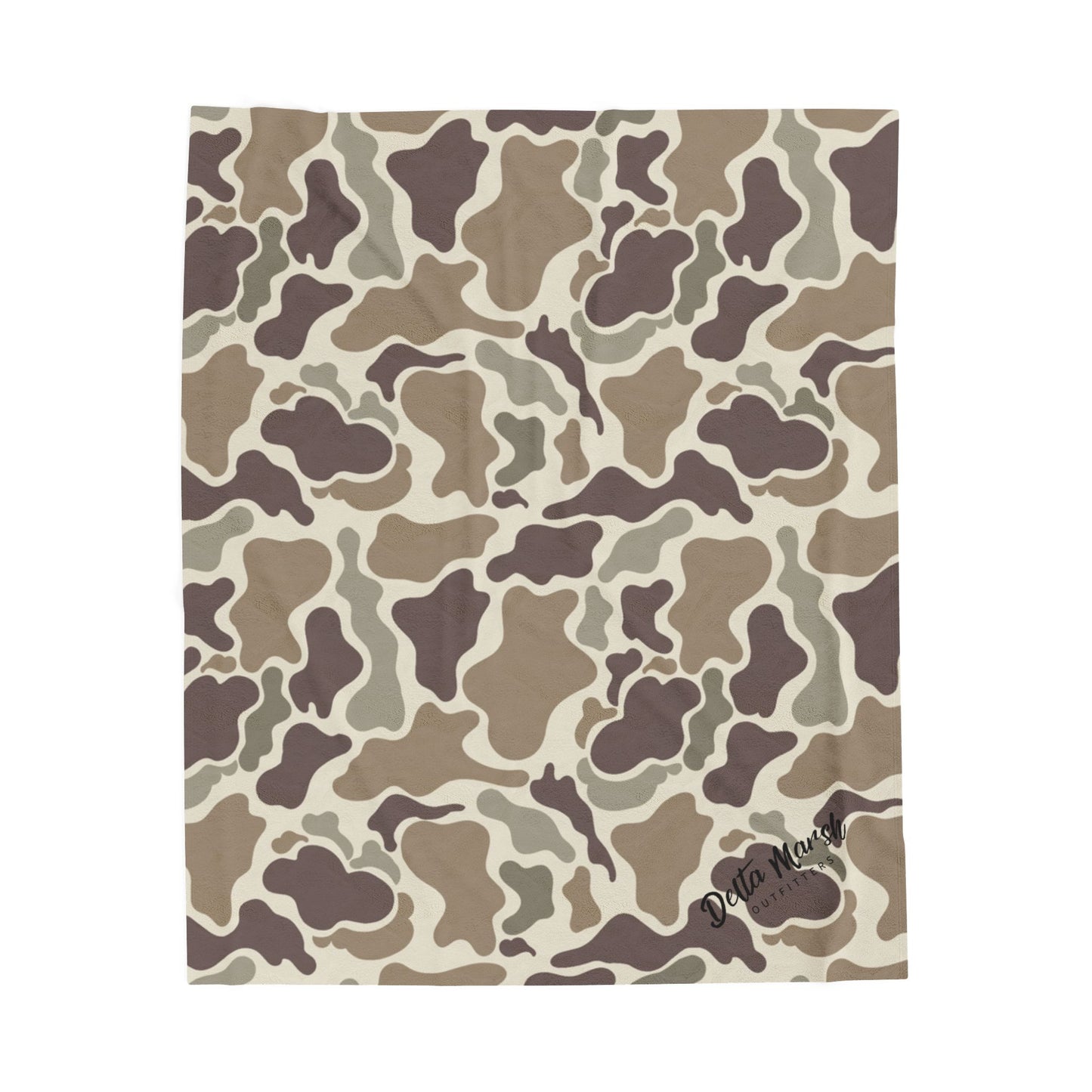 Delta Marsh Velveteen Plush Blanket