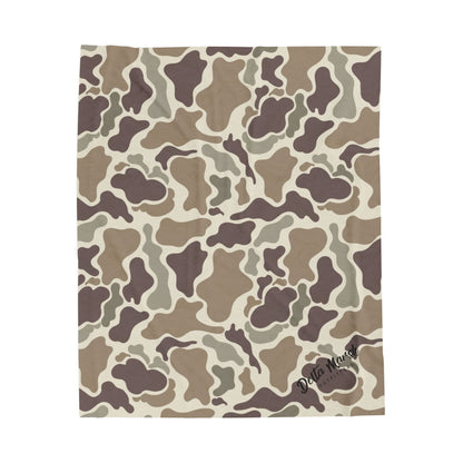 Delta Marsh Velveteen Plush Blanket