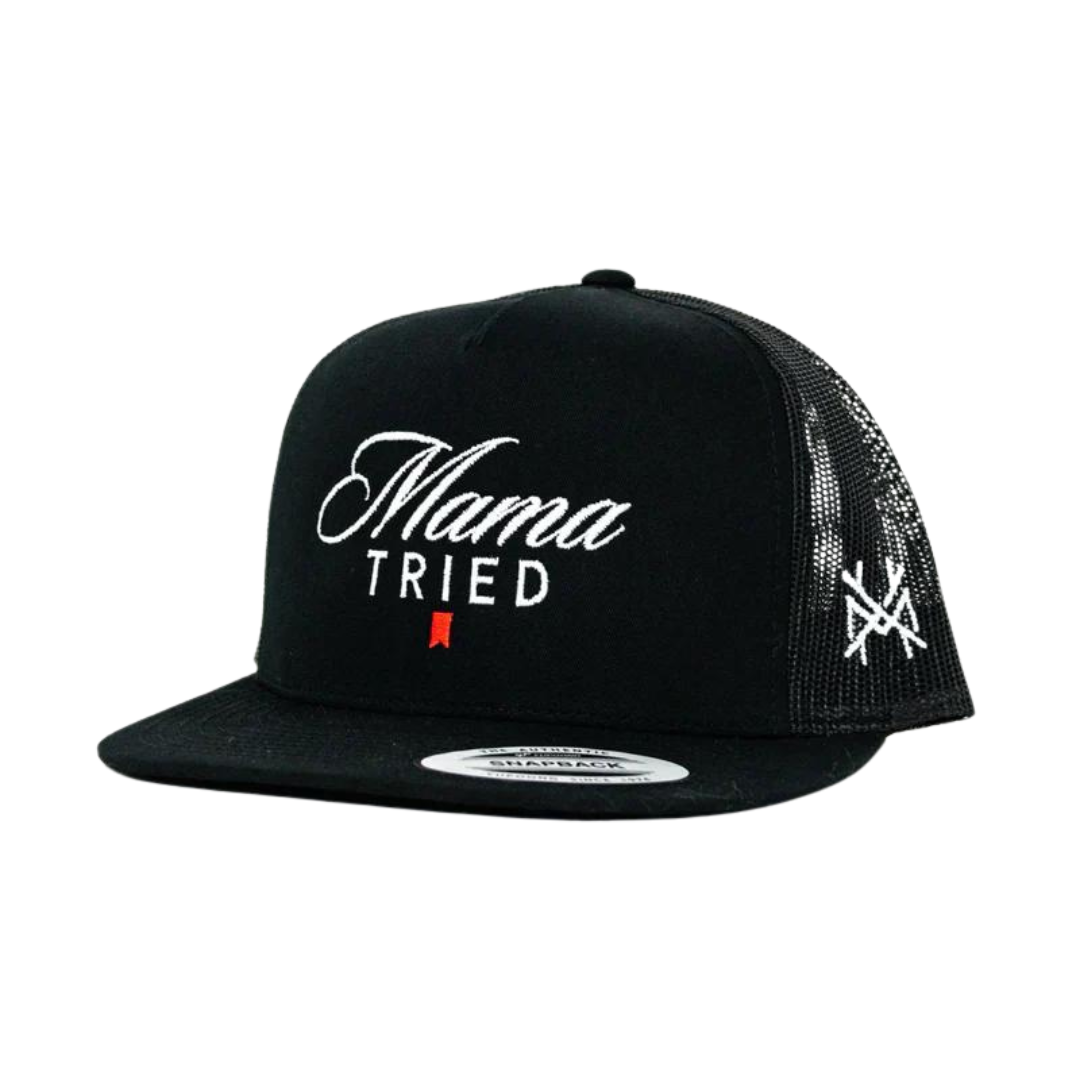 MHC Mama Tried Ultra Trucker Hat: Mossy Oak Breakup Country/Natural Otto