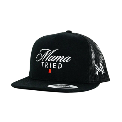 MHC Mama Tried Ultra Trucker Hat: Mossy Oak Breakup Country/Natural Otto