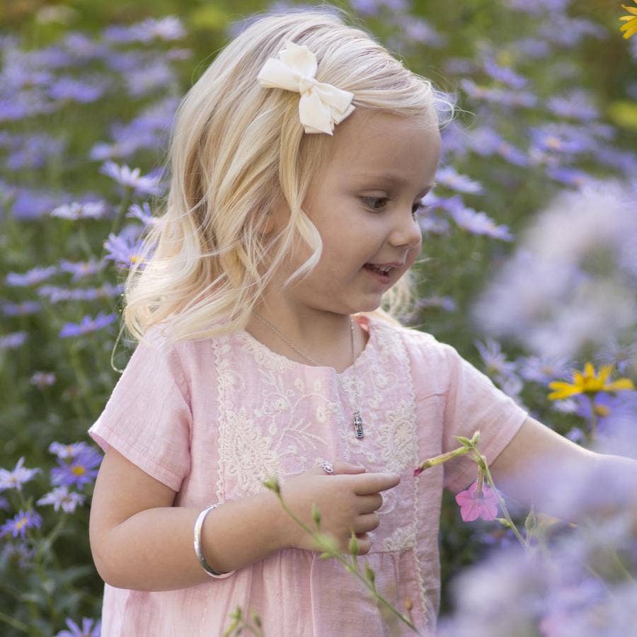 Classic Silver Bangle Bracelets for Babies, Kids or Women: Small 0-12m