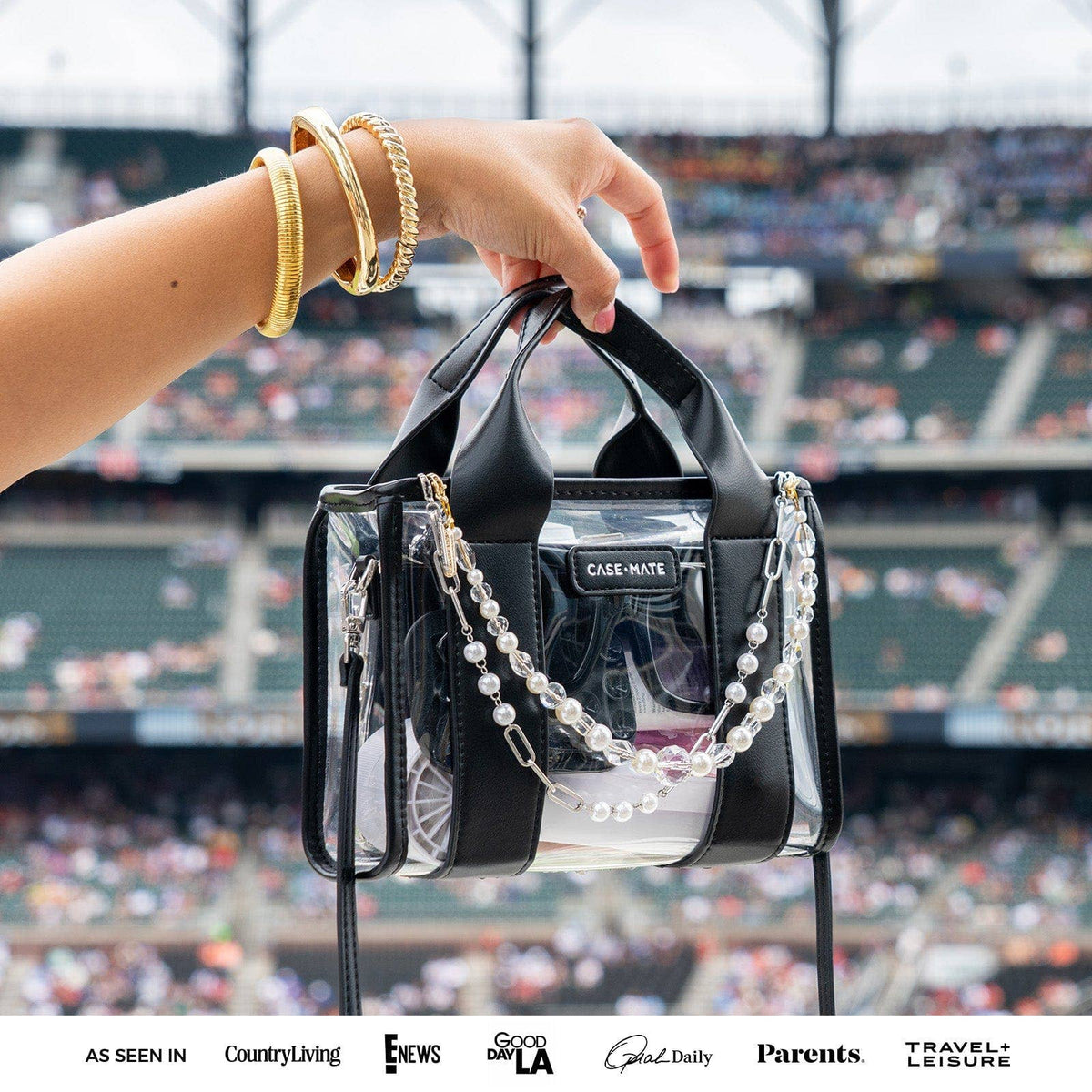 Case-Mate Clear Stadium Bag: Something Navy Twilly