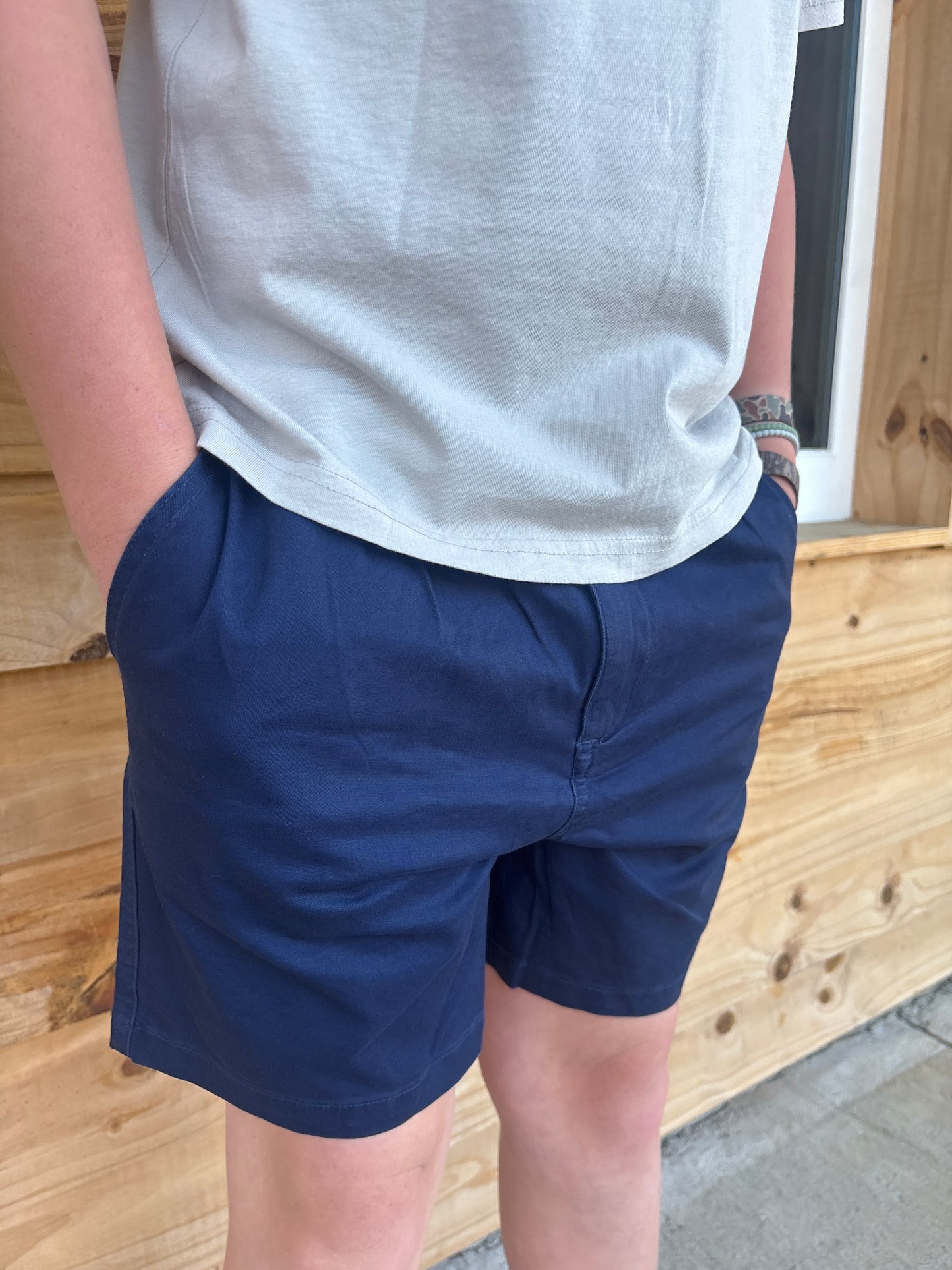 Youth Navy Signature Shorts