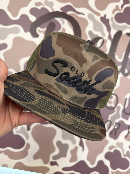Old South Patch Thicket Camo - Trucker Hat - Thicket Camo