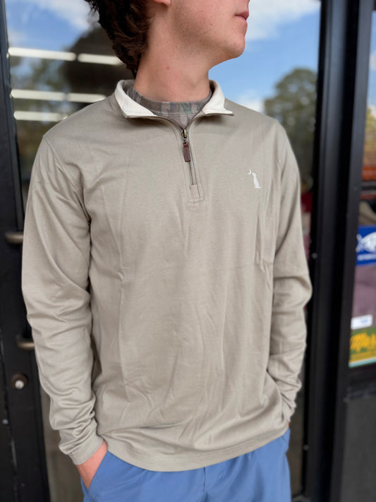 Local Boy Outfitters - Bentley Quarter Zip - Greige