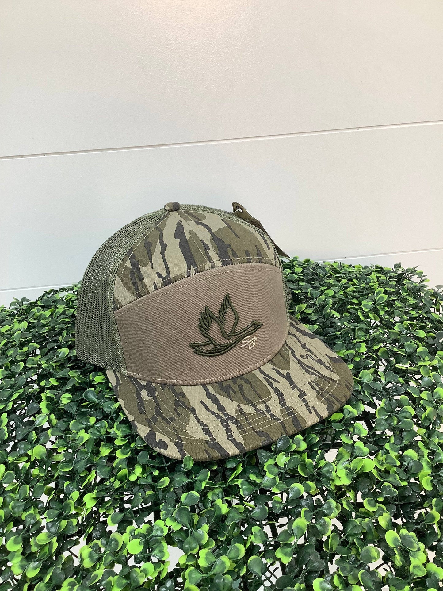 Prep Goose Sb  Hat: Foggy Marsh Vein Camo 7 Panel