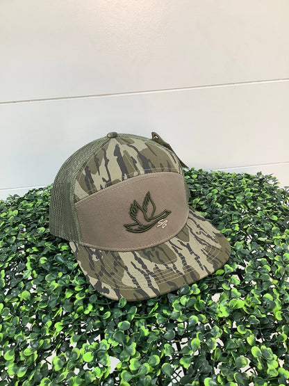 Prep Goose Sb  Hat: Foggy Marsh Vein Camo 7 Panel